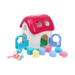 Căsuță educativă cu forme și chei, sorter pentru copii (6740) - imagine 2