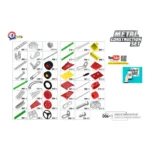 Constructor din metal „Autospeciale de construcție”, 381 piese (4364) - imagine 2