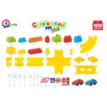 Constructor cu traseu auto, 100 piese (8324) - imagine 3