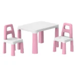 Masă pentru copii cu 2 scaune, set mobilier roz ,Technok (0457)