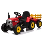 Tractor electric pentru copii cu remorcă, roșu (MX611/1)