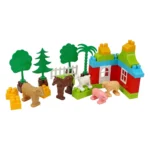 Set constructor fermă cu animale, 45 piese (0341)