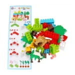 Set constructor fermă cu animale, 45 piese (0341) - imagine 3