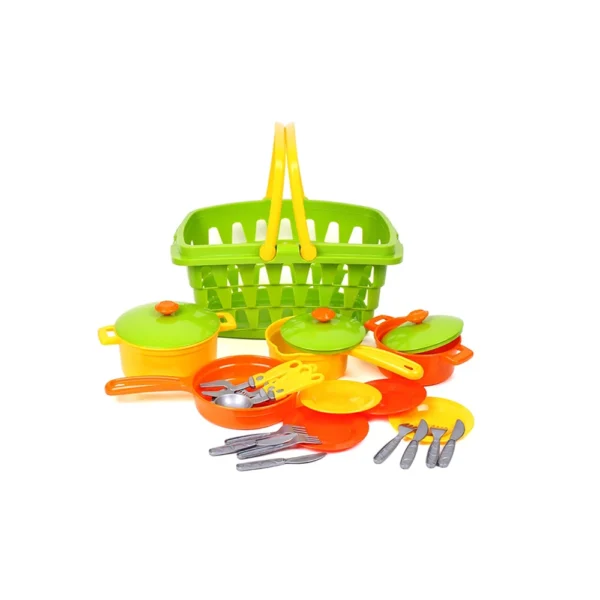 Set veselă în coș (4456)