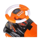 Tolocar cu spătar și volan, model sport (6672) - imagine 3