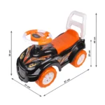 Tolocar cu spătar și volan, model sport (6672) - imagine 4