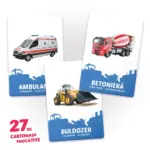 27 de cartonașe. Mijloace de transport - imagine 2
