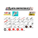 (1394) Constructor din metal "Motociclete" 198 elemente - imagine 6
