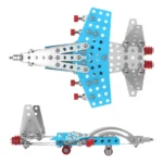 (4937) Constructor din metal "Avion" 176 elemente - imagine 4
