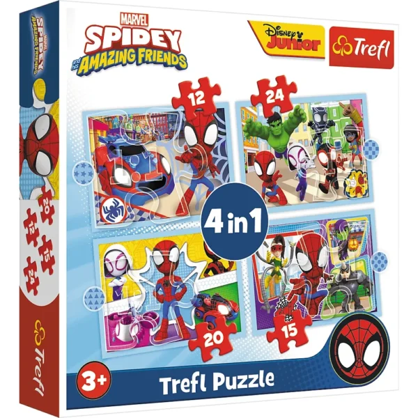 (34611) Puzzle 4 in 1 "Spiderman"