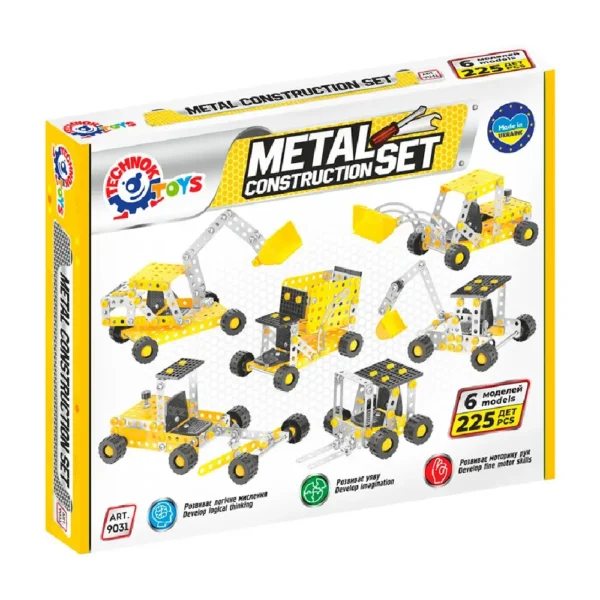 (9031) Constructor din metal "Autospeciala de constructie" 225 elemente