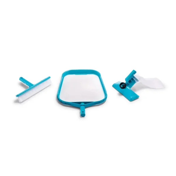 (29056) Set de curățare pentru piscine de până la 488 cm (plasă, perie, duză de aspirare cu sac)