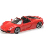 Mașină din metal Porsche 918 Spyder, scară 1:24, roșie, MSZ (68243A)