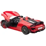 Mașină din metal Porsche 918 Spyder, scară 1:24, roșie, MSZ (68243A) - imagine 2