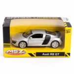 Mașină din metal Audi R8 GT scară 1:36, 3 culori, MSZ (10004) - imagine 7