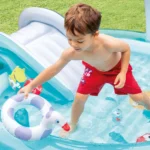 Centrul de joacă gonflabil “Crocodil ” 201x170x84 cm, 160 L, până la 54 kg, 2+ (57165) - imagine 4