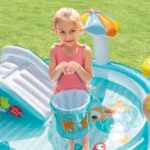 Centrul de joacă gonflabil “Crocodil ” 201x170x84 cm, 160 L, până la 54 kg, 2+ (57165) - imagine 7