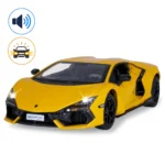 Mașină din metal Lamborghini Revuelto, scară 1:24, galbenă, MSZ (68200A/2)