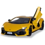 Mașină din metal Lamborghini Revuelto, scară 1:24, galbenă, MSZ (68200A/2) - imagine 4