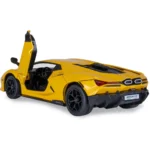 Mașină din metal Lamborghini Revuelto, scară 1:24, galbenă, MSZ (68200A/2) - imagine 8