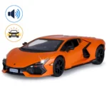 Mașină din metal Lamborghini Revuelto, scară 1:24, portocalie, MSZ (68200A/1)