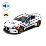 Mașină din metal BMW 3.0 CSL Hommage R, scară 1:24, albă, MSZ (68257A/2)