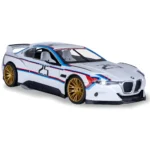 Mașină din metal BMW 3.0 CSL Hommage R, scară 1:24, albă, MSZ (68257A/2) - imagine 5