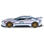 Mașină din metal BMW 3.0 CSL Hommage R, scară 1:24, albă, MSZ (68257A/2) - imagine 4