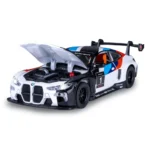 Mașină din metal BMW M4 GT3, scară 1:24, neagră, MSZ (68282A/2) - imagine 4