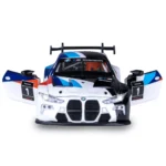 Mașină din metal BMW M4 GT3, scară 1:24, neagră, MSZ (68282A/2) - imagine 2