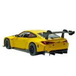 Mașină din metal BMW M4 GT3, scară 1:24, galbenă, MSZ (68277A) - imagine 8