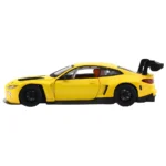 Mașină din metal BMW M4 GT3, scară 1:24, galbenă, MSZ (68277A) - imagine 3