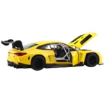 Mașină din metal BMW M4 GT3, scară 1:24, galbenă, MSZ (68277A) - imagine 6