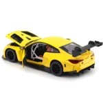 Mașină din metal BMW M4 GT3, scară 1:24, galbenă, MSZ (68277A) - imagine 7