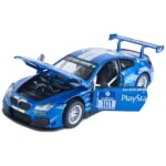 Mașină din metal BMW M6 GT3, scară 1:24, albastră, MSZ (68255A/1) - imagine 2