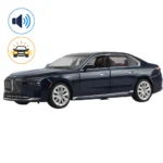 Mașină din metal BMW i7, scară 1:24, albastră, MSZ (68283A)