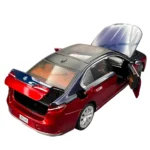 Mașină din metal BMW i7, scară 1:24, roșie, MSZ (68288A) - imagine 2