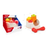 Joc educativ cu ciocănel și bile colorate, Huanger HE0282 - imagine 2