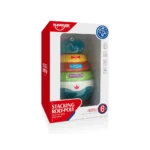 Jucărie tip titirez cu inele colorate – dinozaur, Huanger HE0298 (78423) - imagine 3