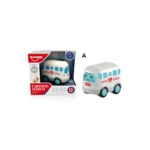 Mașinuță de ambulanță cu inerție, lumini și sunete, Huanger HE0537-A (78393)