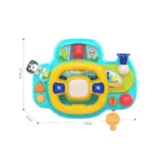 Volan inteligent (albastru) muzică si lumini (3 * AA ) (78140)