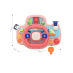 Volan inteligent (roz) muzică luminoasă (3 * AA) (678133)