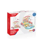 Premergător 2 în 1 cu covoraș de joacă și activități, Huanger HE0613 (19599) - imagine 3