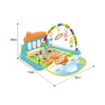 Covoraș de joacă cu pian și jucării suspendate, Huanger HE0639