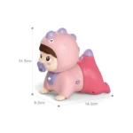 Jucărie interactivă bebeluș care se târăște cu lumini și sunete, Huanger HE0710 (78263)