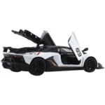 Mașină din metal Lamborghini Aventador SVJ, scară 1:24, albă, MSZ (68269A/1) - imagine 4