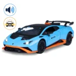 Mașină din metal Lamborghini Huracán STO, scară 1:24, albastră, MSZ (68279A)