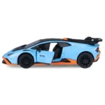 Mașină din metal Lamborghini Huracán STO, scară 1:24, albastră, MSZ (68279A) - imagine 5