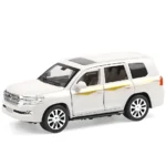 Mașină din metal Toyota Land Cruiser Prado, scară 1:24, albă, MSZ (68270A/1)