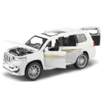 Mașină din metal Toyota Land Cruiser Prado, scară 1:24, albă, MSZ (68270A/1) - imagine 2
